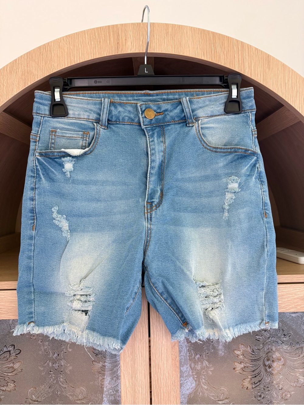 Brand new! Women’s Light Blue Distressed Denim Shorts